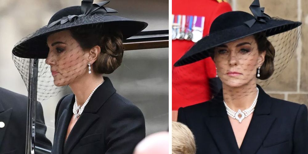 凱特選在英女王國葬儀式上，再次戴上與菲臘親王喪禮的同款珍珠項鍊，貼心選擇用這個低調的方式來紀念英女王，獲得外媒盛讚。