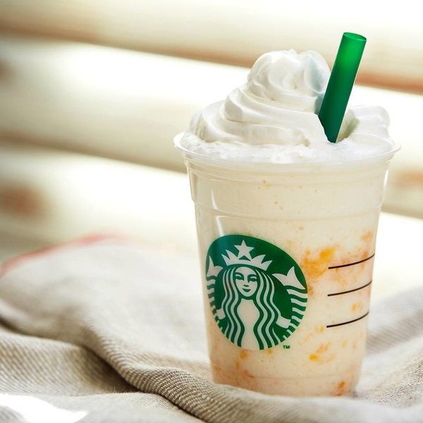 日本Starbucks季節限定～蜜桃白朱古力星冰樂！