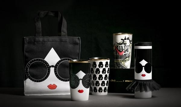 閃亮水晶型格設計！Alice + Olivia X Starbucks咖啡杯