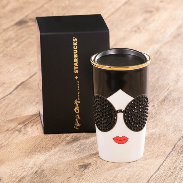 閃亮水晶型格設計！Alice + Olivia X Starbucks咖啡杯