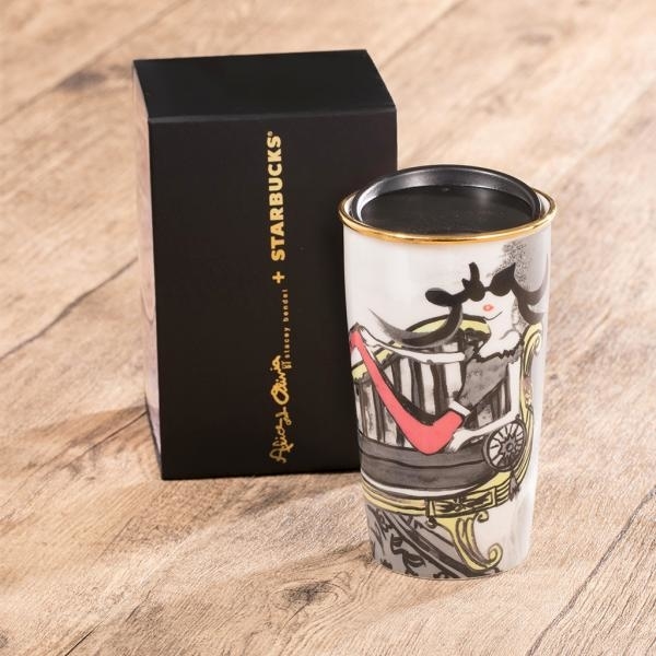 閃亮水晶型格設計！Alice + Olivia X Starbucks咖啡杯