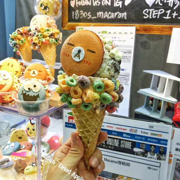 葵廣超可愛雪糕～卡通馬卡龍雪糕筒！