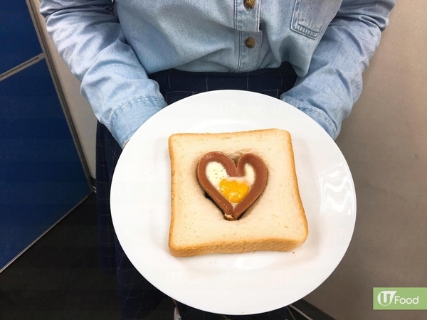情人節甜蜜早餐～愛心腸蛋多士！