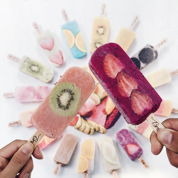 台南散步美食～水果天然手工雪條！