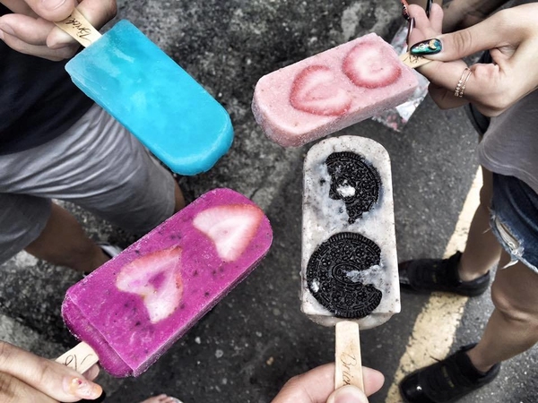 台南散步美食～水果天然手工雪條！