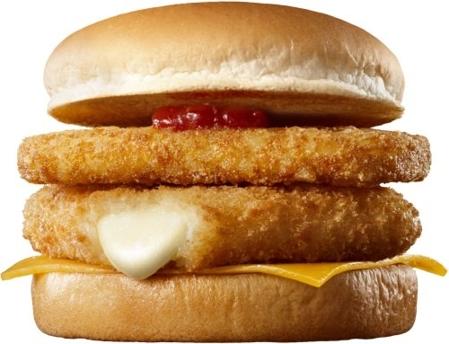 日本LOTTERIA最新推出～超長拉絲芝士漢堡！