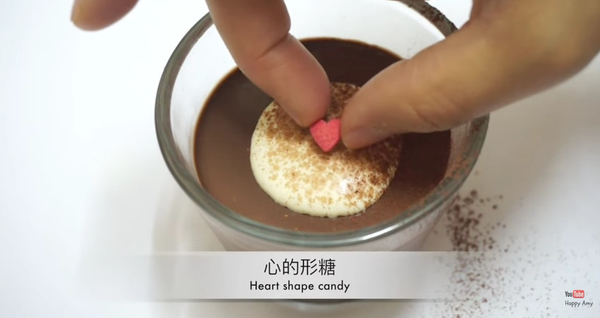 可愛小心思~簡易朱古力慕斯