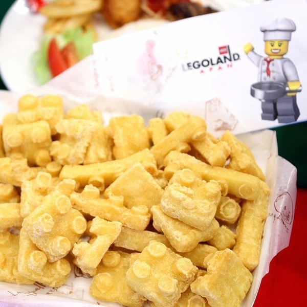 連食物都係LEGO！名古屋LEGOLAND推積木形狀薯條