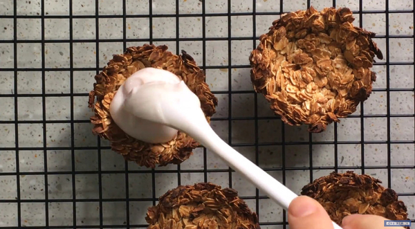 燕麥新食法~迷你雜果乳酪撻！