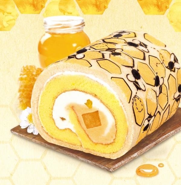 可愛蜂巢造型 蜂蜜檸檬卷蛋登場