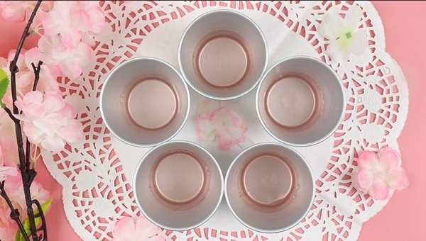 超夢幻~粉紅櫻花奶凍！