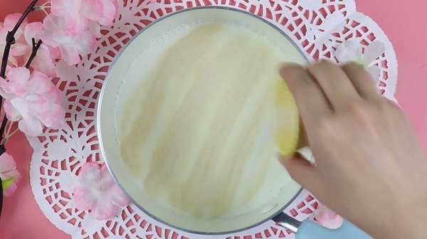 超夢幻~粉紅櫻花奶凍!