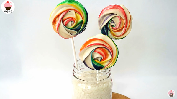 簡易小禮物~彩虹玫瑰棒棒糖