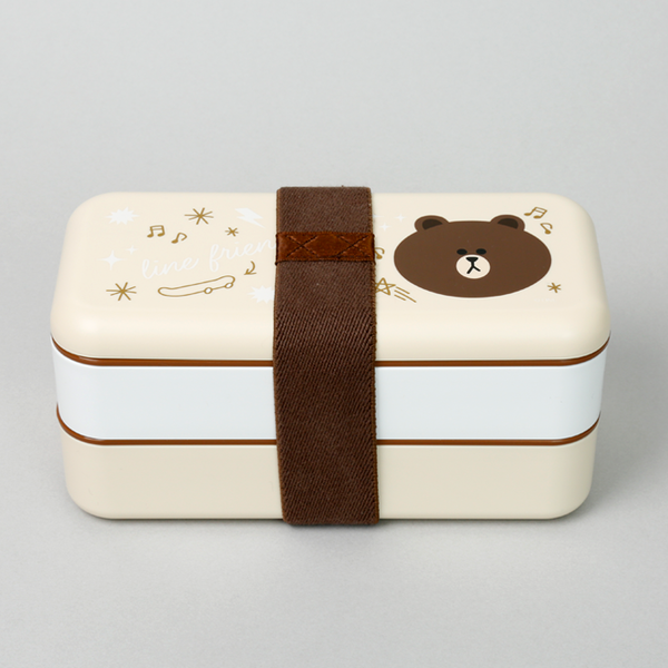 LINE FRIENDS新推可愛2層便當盒 熊大CONY粉色系野餐用品登場