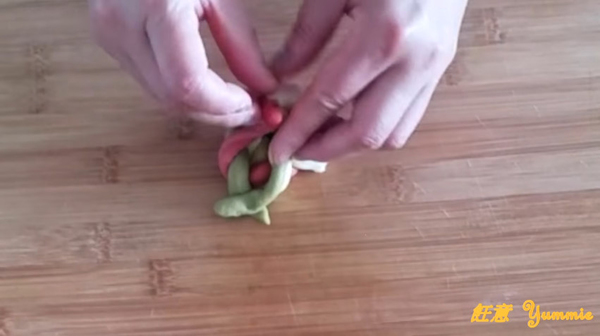 傳統中式美~四色繡球饅頭