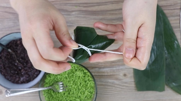 迷你水晶糭二重奏！抹茶紅豆及紫薯味 食譜