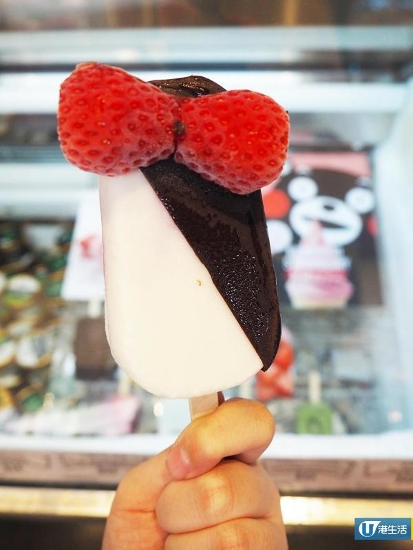MILKTOP新出熊本士多啤梨系列 「蝴蝶結」乳酪雪條有驚喜！ | U Food