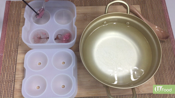 簡單自製日本夢幻和菓子 - 「櫻花水信玄餅」