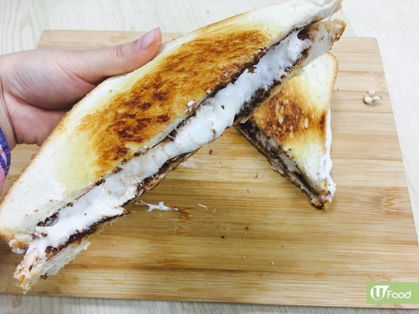 手殘都整到！甜入心「Nutella流心棉花糖多士」