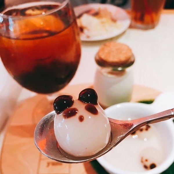 可愛熊貓珍珠奶蓋～台北美式風格餐館
