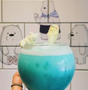 可愛熊貓珍珠奶蓋～台北美式風格餐館