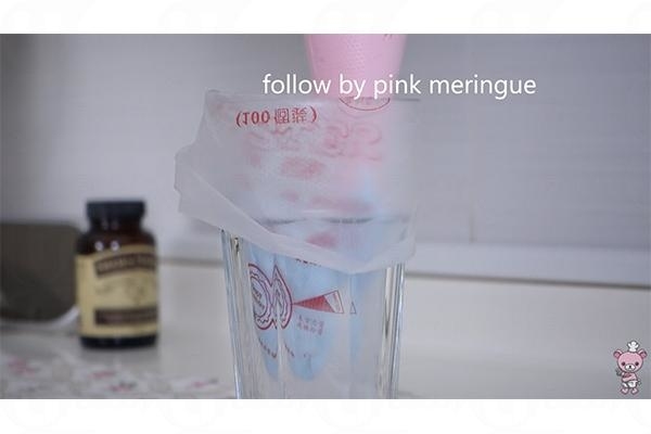 法式夢幻甜品！雙色漸層蛋白糖霜脆餅