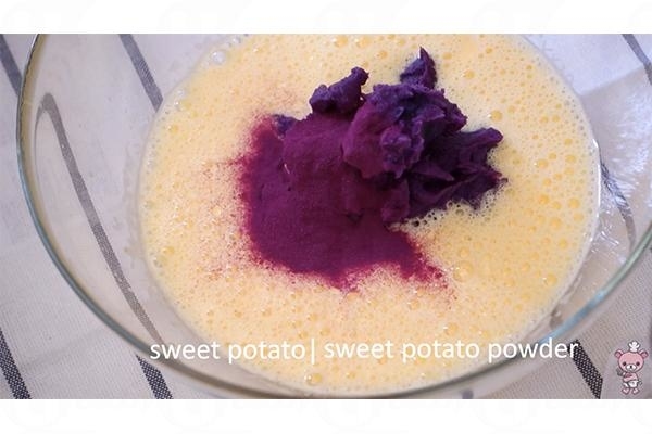 輕盈空氣感！紫薯雪芳蛋糕 食譜