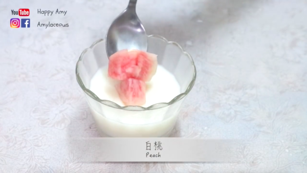 滑捋捋多果肉  香甜白桃奶凍
