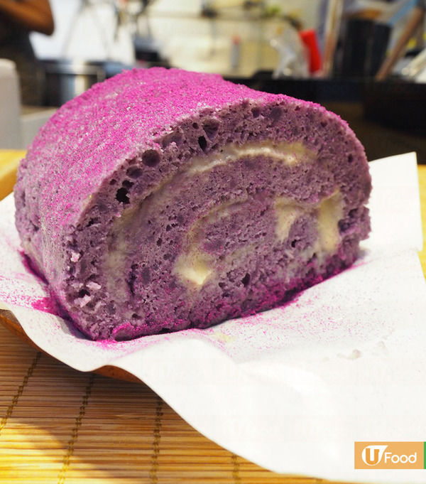 西九龍中心美食廣場覓食！粉紫足料綿密番薯卷蛋