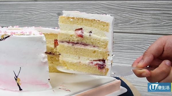 華麗生日蛋糕新選擇　LED發光玫瑰+雲石蛋糕