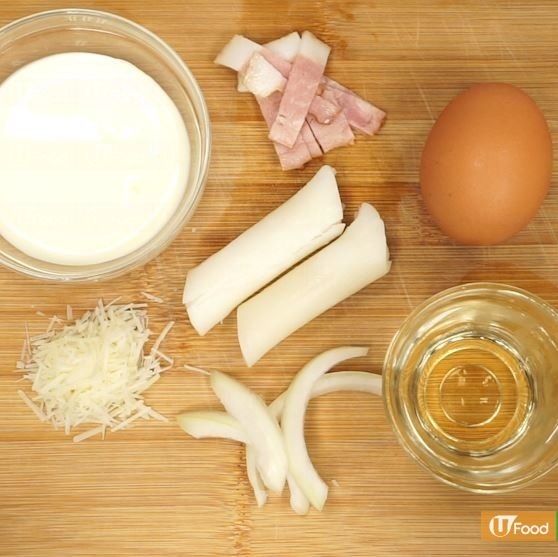 簡單零難度 自製卡邦尼年糕