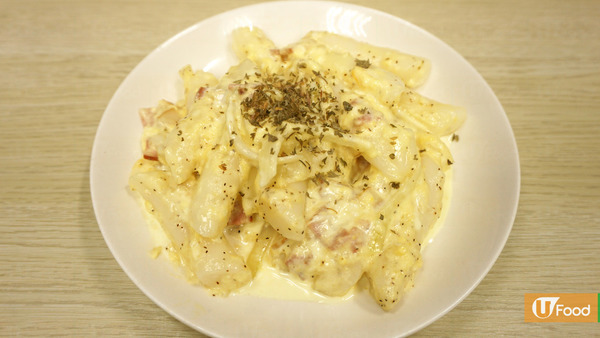 簡單零難度 自製卡邦尼年糕