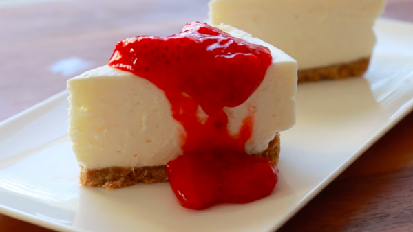 自家製無難度！免焗芝士蛋糕配果醬