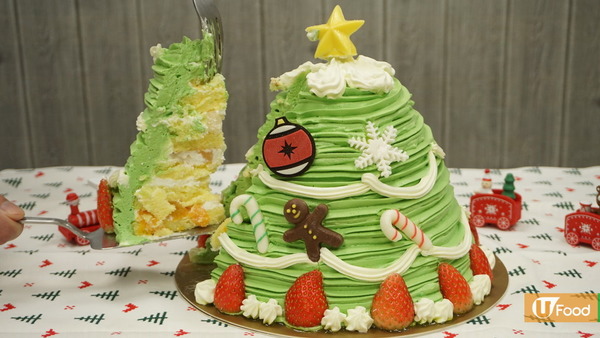 聖誕蛋糕新登場 巨型3D聖誕樹抹茶蛋糕+聖誕老人蛋糕