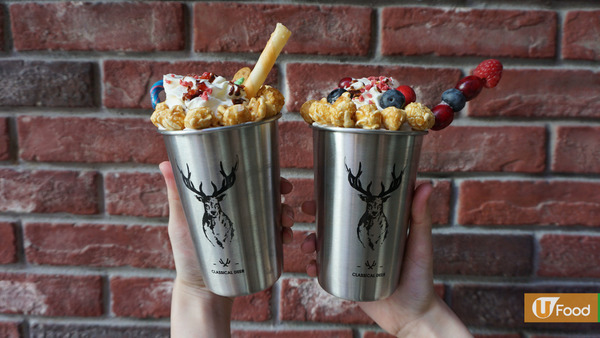 茶飲店限量小鹿鋼杯 可愛小熊朱古力棒＋小鹿可提杯套