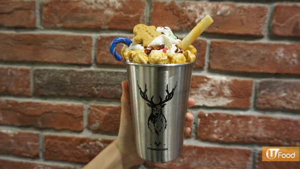 茶飲店限量小鹿鋼杯 可愛小熊朱古力棒+小鹿可提杯套