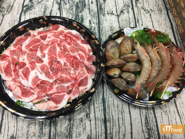 外賣直送4格湯底火鍋   日本黑毛豬腩肉+安格斯牛頸脊+海中蝦 