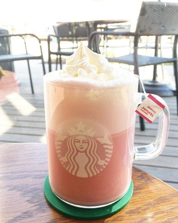 日本Starbucks新出粉紅茶Latte　果味香濃