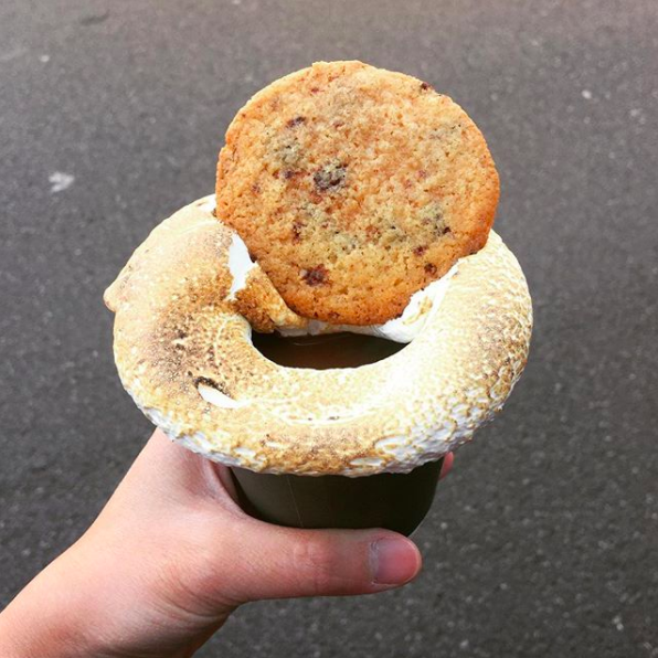 倫敦市集創意飲品 微焦棉花糖海鹽朱古力