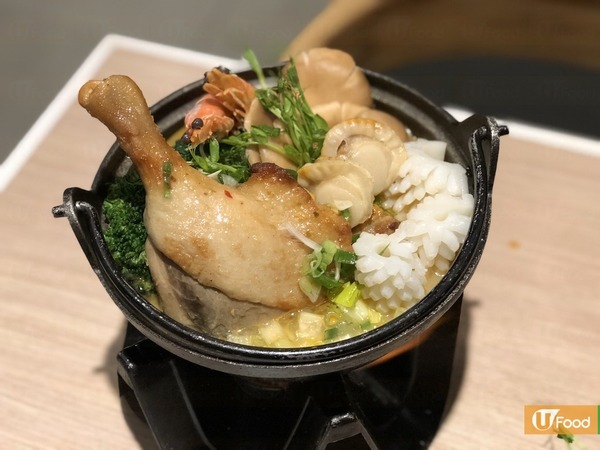 $72一人鍋 鮮味魚湯+魚肚／帆立貝／海蝦