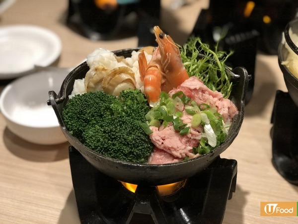 $72一人鍋 鮮味魚湯+魚肚／帆立貝／海蝦