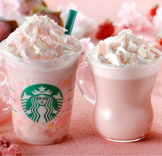 日本Starbucks櫻花系列即將登場　夢幻櫻花士多啤梨Latte／櫻花杯