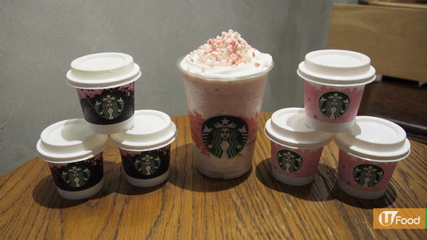 Starbucks新出櫻花主題   士多啤梨蜜糖忌廉星冰樂+兩款布甸登場