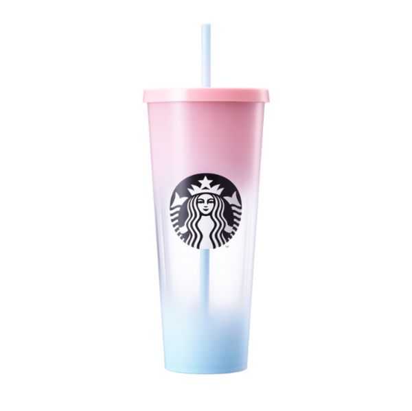 韓國Starbucks粉紅粉藍色杯新登場　漸變色好夢幻！