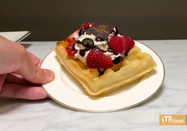 GODIVA輕食下午茶 食勻朱古力雪糕/鬆餅/窩夫