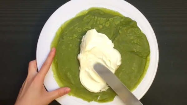 淡淡抹茶香味 抹茶紅豆千層蛋糕