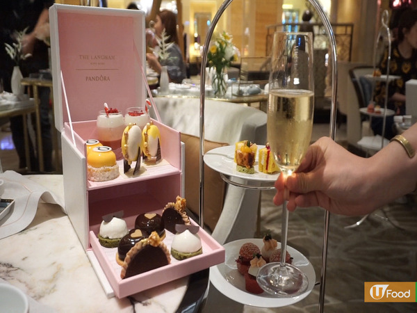 PANDORA聯乘尖沙咀酒店下午茶 白色皮製首飾盒盛載