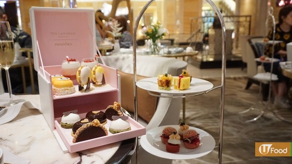 PANDORA聯乘尖沙咀酒店下午茶 白色皮製首飾盒盛載