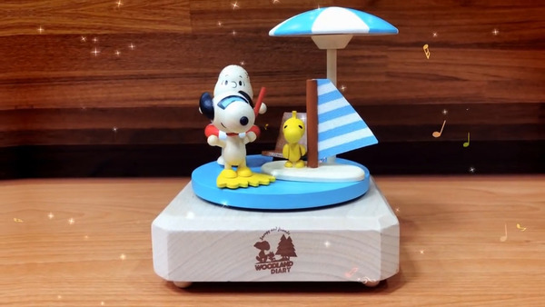 台灣便利店新推出Snoopy精品　音樂盒／木頭掛鐘 