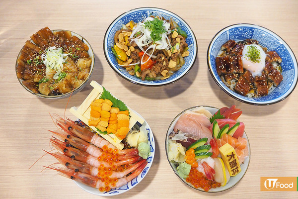 旺角海膽甘蝦／蒲燒鰻魚玉子丼　任添味噌湯＋飯！
